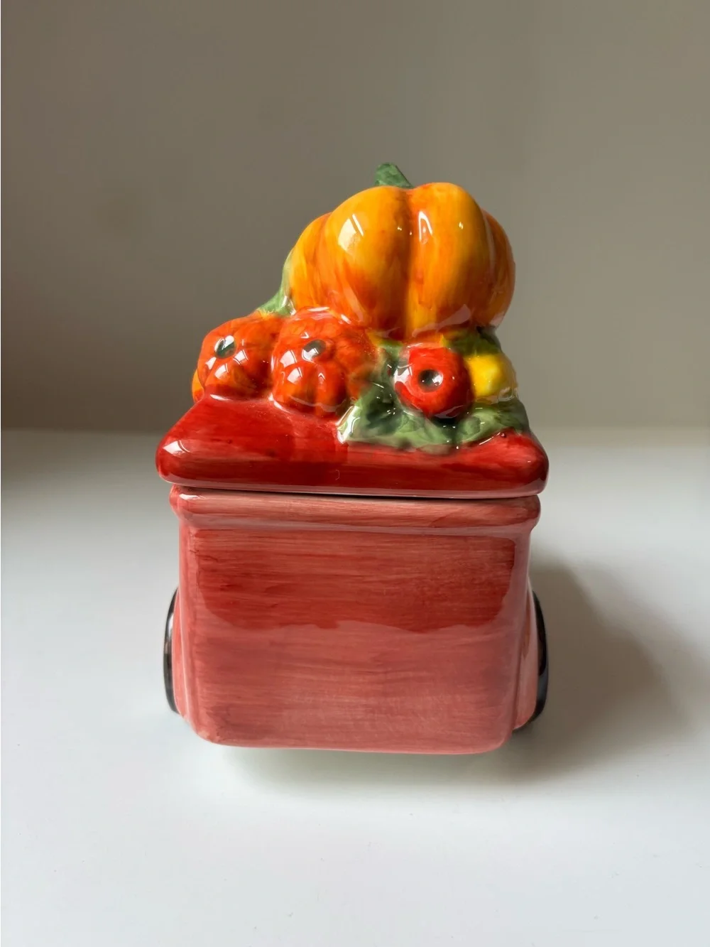 Maxcera Red Harvest Farm Truck Cookie Jar
